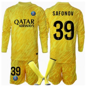 Paris Saint-Germain Matvei Safonov #39 Brankářské Dětské Alternativní dres komplet 2024-25 Dlouhý Rukáv (+ trenýrky)